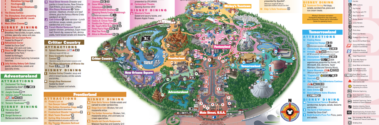 Mapa Disneyland
