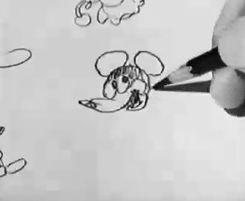 gif mickey mouse drawn