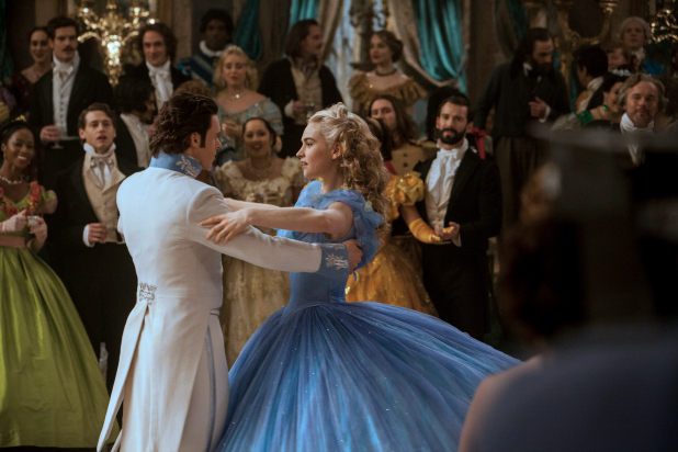 Lily James is Cinderella and Richard Madden is the Prince in Disney's live-action feature inspired by the classic fairy tale, CINDERELLA, which brings to life the timeless images in Disney's 1950 animated masterpiece as fully-realized characters in a visually-dazzlling spectacle for a whole new generation.